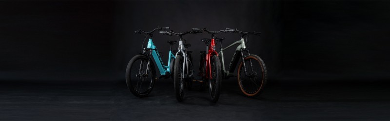 Pedelecs potenti con batteria integrata.